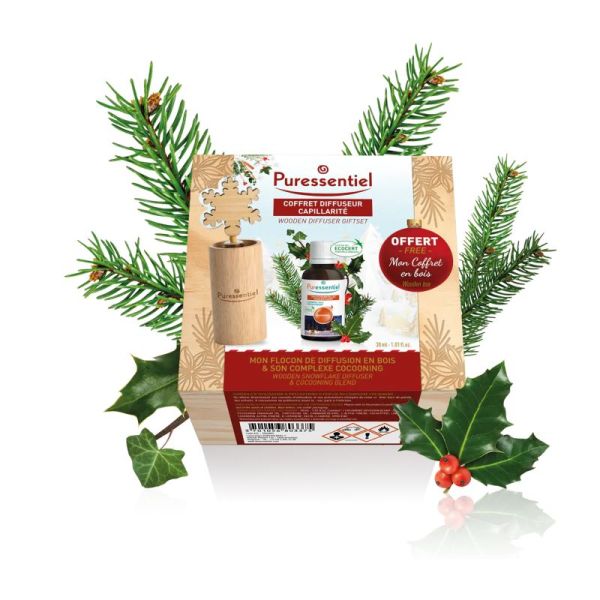 PURESSENTIEL Coffret Diffuseur Capillarité Noël 2022 - 3 Produits