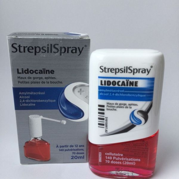 StrepsilSpray à la lidocaïne, collutoire - Flacon 20 ml