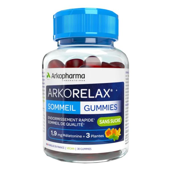 ARKORELAX SOMMEIL 60 Gummies - Endormissement Rapide, Sommeil de Qualité