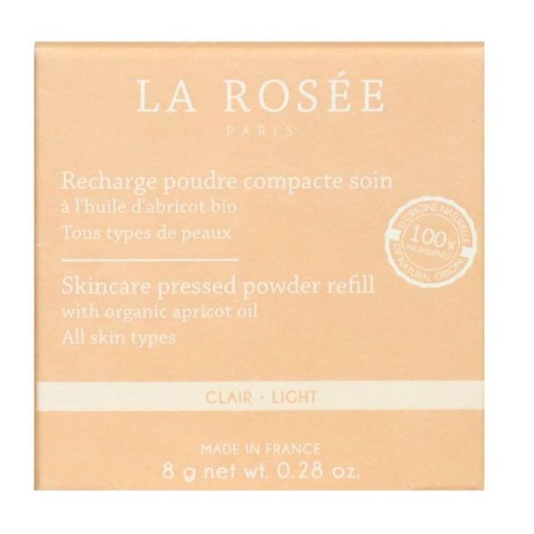 La Rosée Recharge poudre compacte huile abricot soin claire n°1 8g