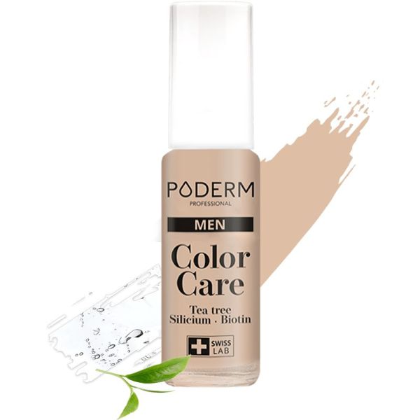 PODERM PROFESSIONAL Color Care Men Vernis Illusion Homme 8ml - Vernis à Ongles Tea Tree