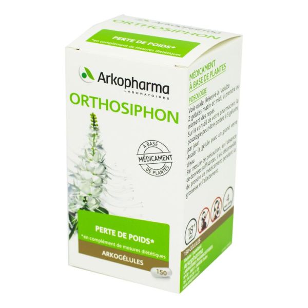 ARKOGELULES Orthosiphon 325mg de Feuilles - Bte/150 - Perte de Poids, Elimination Urinaire