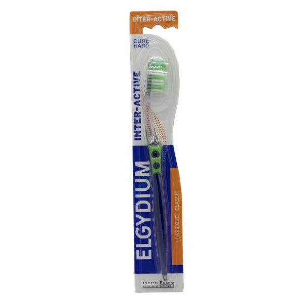 ELGYDIUM INTER ACTIVE Brosse à Dents Dure - 1 Unité