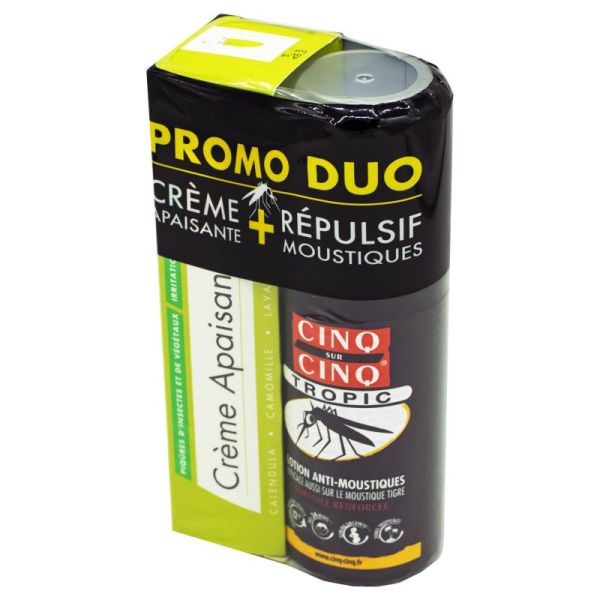 CINQ SUR CINQ Promo Duo - 1 Crème Apaisante 50g + 1 Tropic Lotion Anti Moustiques 75ml