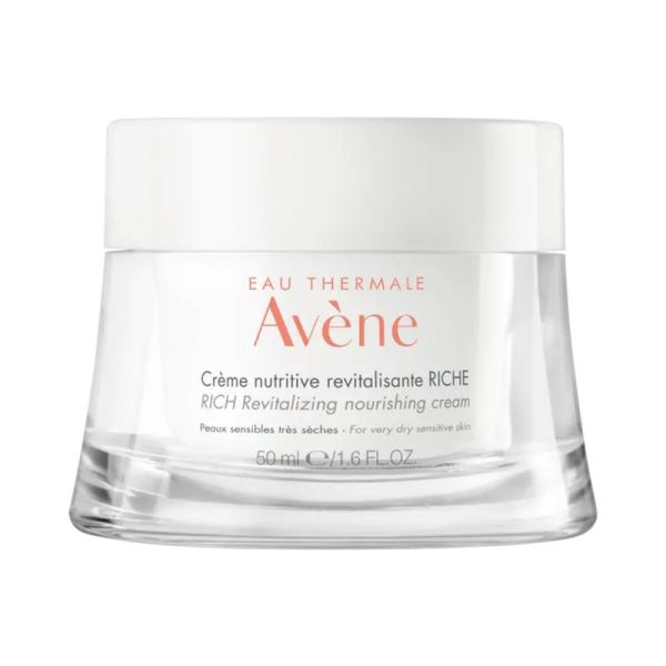 AVENE Les Essentiels Crème Nutritive Revitalisante Riche - Peaux Très Sèches Sensibles - Pot/50ml