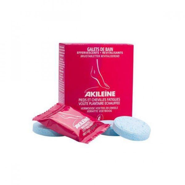 AKILEINE Galet de Bain Revitalisant 6x 20g - Pour Pieds et Chevilles Fatiguées