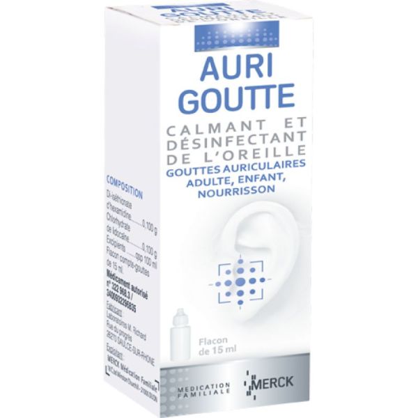 AURIGOUTTE Solution auriculaire - Flacon compte-gouttes 15 ml