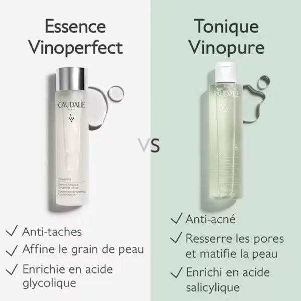 CAUDALIE VINOPERFECT Essence Glycolique Concentré d' Eclat 150ml - Soin Anti Tâches - Toutes Peaux