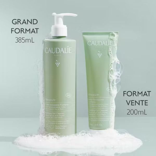 VINOPURE BIO Gelée Nettoyante Purifiante 150ml - Peaux Mixtes à Tendance Acnéique