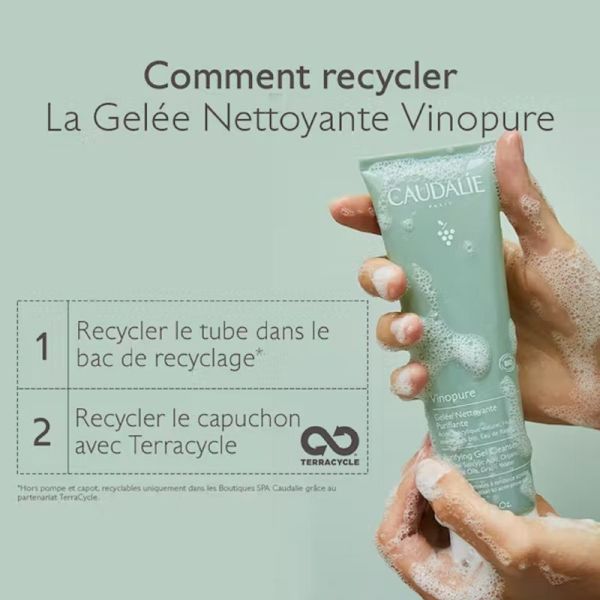 VINOPURE BIO Gelée Nettoyante Purifiante 150ml - Peaux Mixtes à Tendance Acnéique