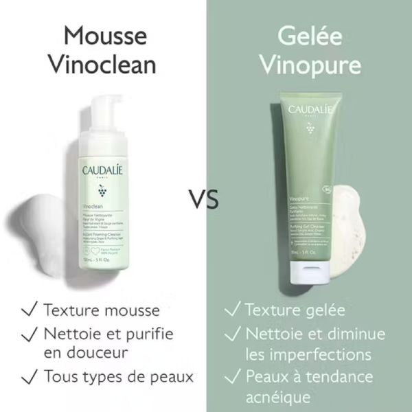 VINOPURE BIO Gelée Nettoyante Purifiante 150ml - Peaux Mixtes à Tendance Acnéique