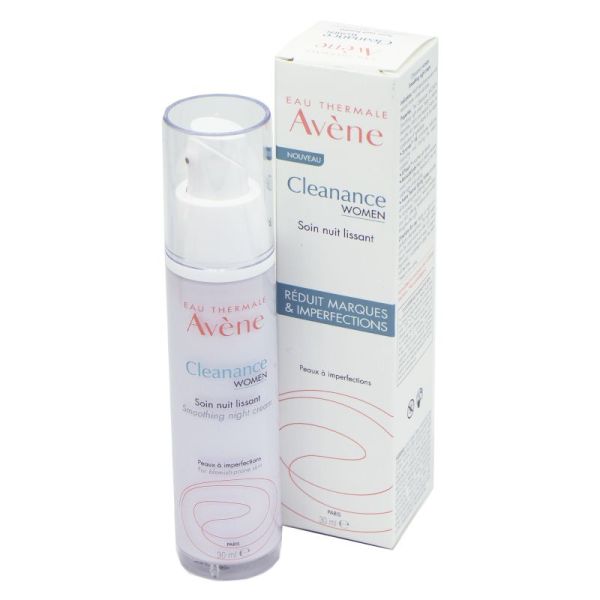 CLEANANCE WOMEN Soin Nuit Lissant 30ml - Peaux Mixtes à Imperfections