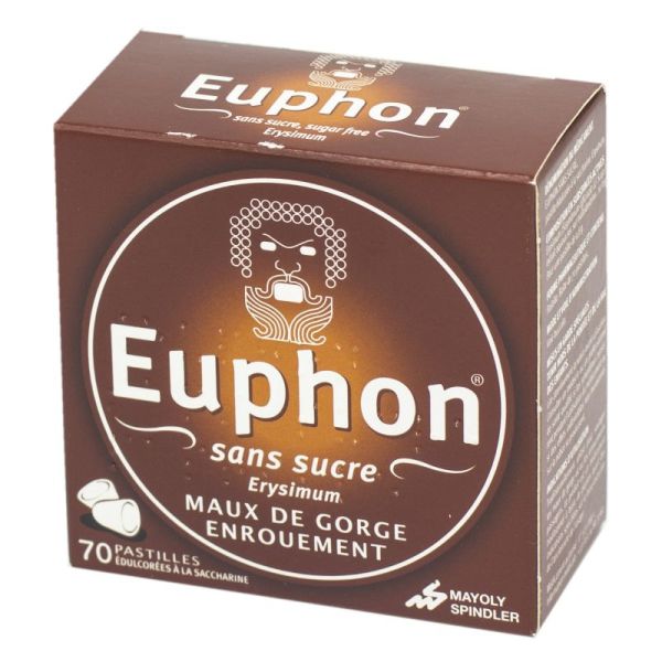 Euphon pastilles sans sucre - Boite de 70