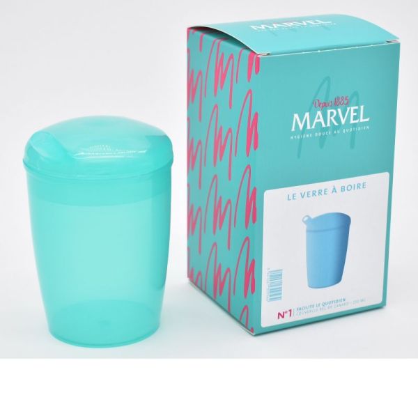 MARVEL Le Verre à Boire 250ml - Avec Couvercle et Bec de Canard