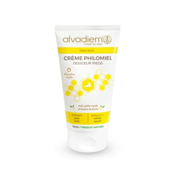 ALVADIEM Crème Philomiel Douceur Pieds 150ml - Pieds Secs, Callosités, Rugosités