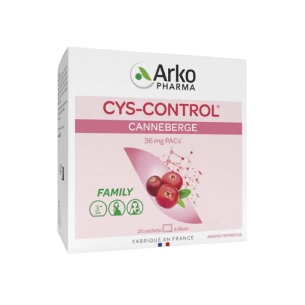 CYS CONTROL 36mg Sachets - Complément Alimentaire Aidant à Traiter les Infections Urinaires
