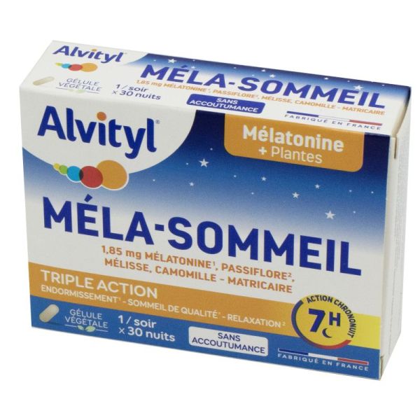 ALVITYL MELA SOMMEIL - Complément Alimentaire Triple Action 30 gélules