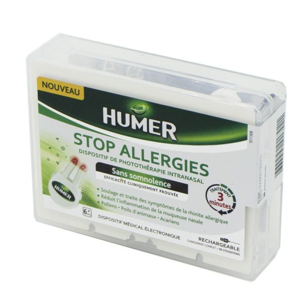HUMER Stop Allergies 1 Kit - Dispositif Médical Electronique de Photothérapie Intranasal