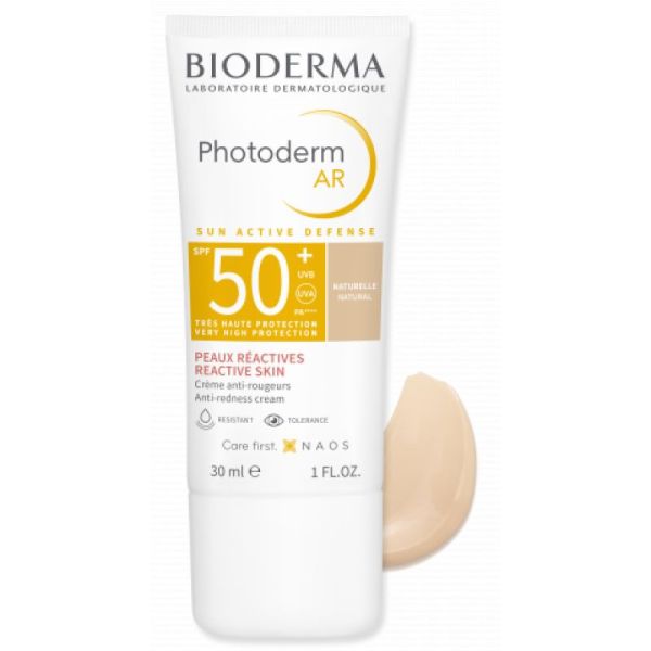 PHOTODERM AR Naturelle SPF50+ 30ml - Peaux Claires Sensibles et Réactives Sujettes aux Rougeurs