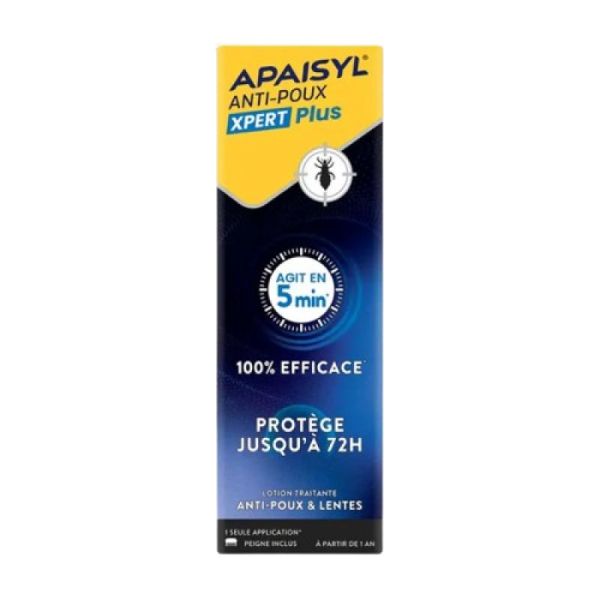APAISYL Lotion Anti-poux XPERT Plus - FL/100 ml