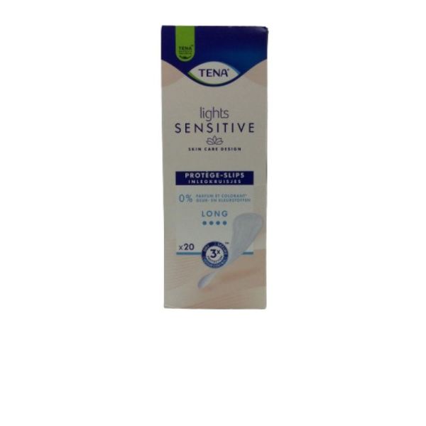LIGHTS by Tena Long - Protége Slip Adhésif à Absorption Légère - Forme Anatomique 3.5 mm d' Epaisseu
