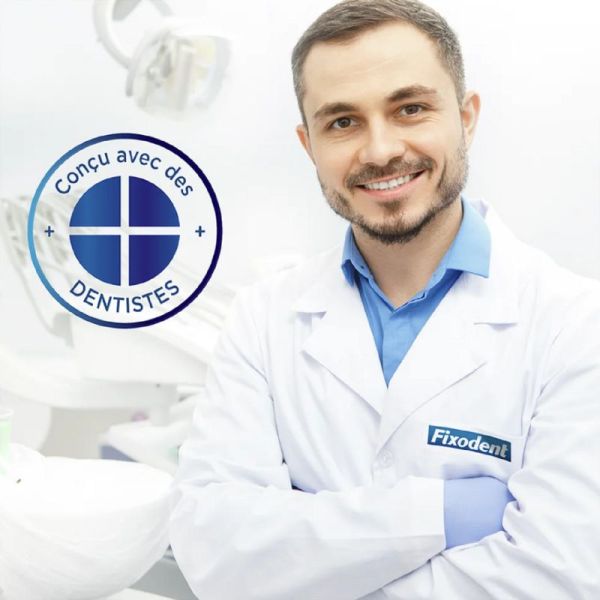 FIXODENT Pro Professional 40g - Crème Adhésive Pour Prothèses Dentaires
