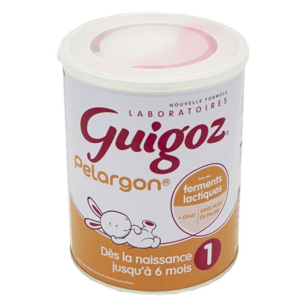 Guigoz Pelargon 2 lait poudre 6 à 12 mois 800gr