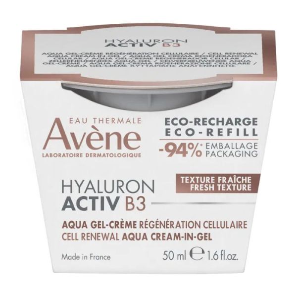 Avene Hyaluron Activ B3 Aqua gel-crème régénération cellulaire - eco-recharge 50ml