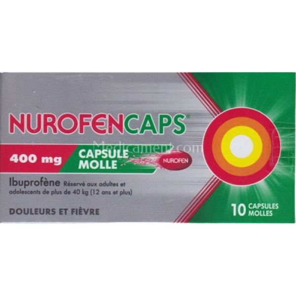 Nurofencaps 400 mg, 10 capsules molles
