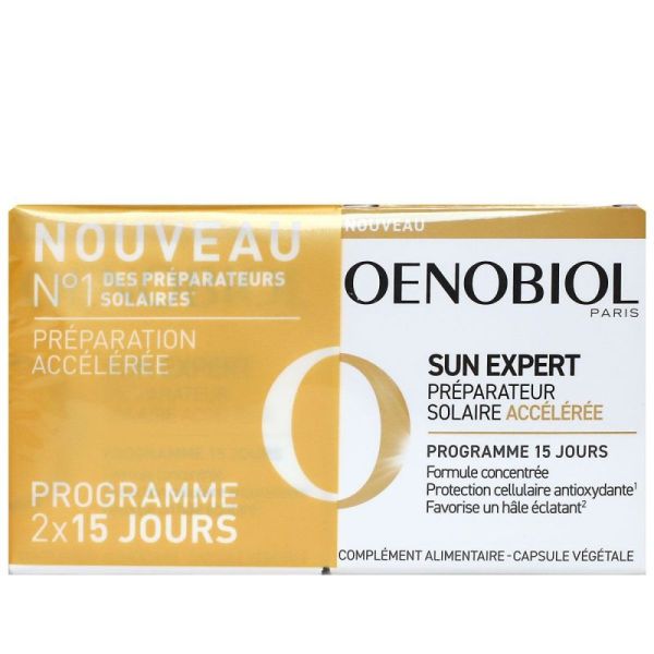 OENOBIOL, Sun Expert préparation solaire accélérée 2x15 capsules