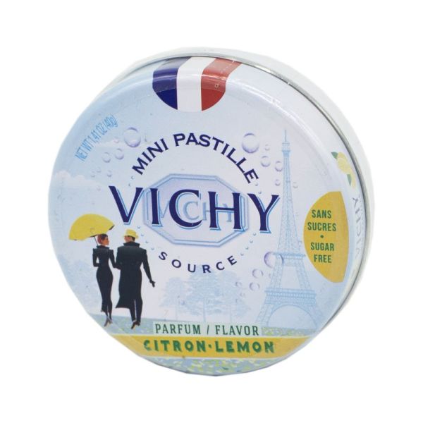 VICHY SOURCE Mini Pastilles sans Sucre 40g - Parfum Citron