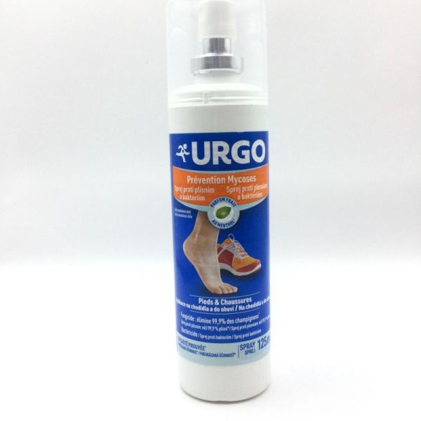 URGO - Spray Prévention Mycoses Pieds et Chaussures- 125 ml - 3664492000817