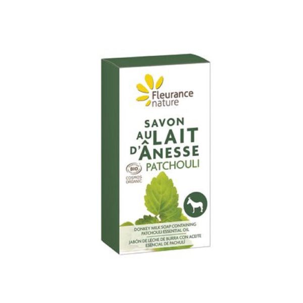 FLEURANCE NATURE BIO Savon au Lait d' Anesse PATCHOULI 100g