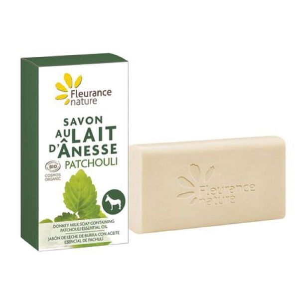 FLEURANCE NATURE BIO Savon au Lait d' Anesse PATCHOULI 100g