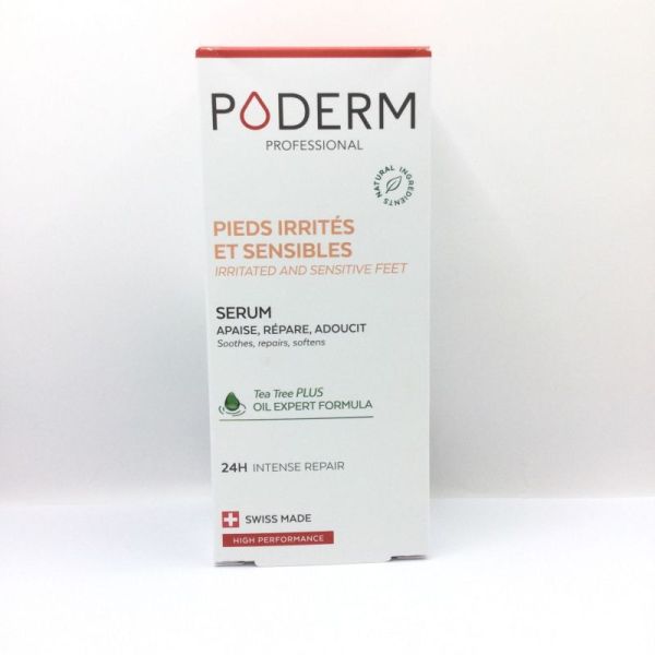 PODERM PROFESSIONAL - Pieds irrités et sensibles , Apaise, répare , adoucit , fl/75 ml, 7640178212336