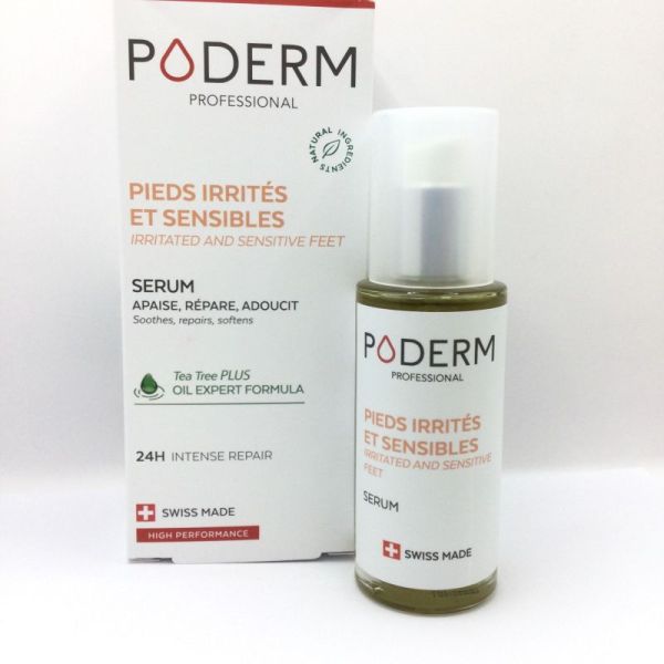 PODERM PROFESSIONAL - Pieds irrités et sensibles , Apaise, répare , adoucit , fl/75 ml, 7640178212336