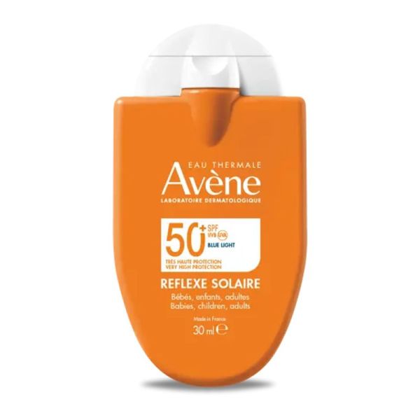 AVENE SOLAIRE Réflexe Solaire SPF50+ 30ml - Très Haute Protection UVA / UVB - Peaux Sensibles Visage et Corps