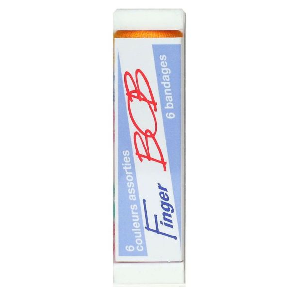 Finger BOB 6 bandages standard 6 couleurs assorties