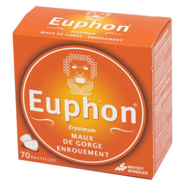 Euphon pastilles avec sucre - Boite de 70