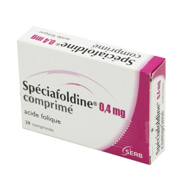 Spéciafoldine 0,4 mg, 28 comprimés