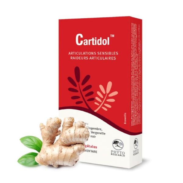 CARTIDOL 60 Gélules Végétales - Articulations Sensibles, Raideurs Articulaires