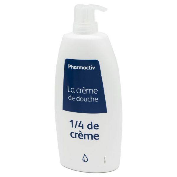 PHARMACTIV La Crème Douche 1/4 de Crème - Peaux Sèches et Sensibles - Flacon Pompe/500ml