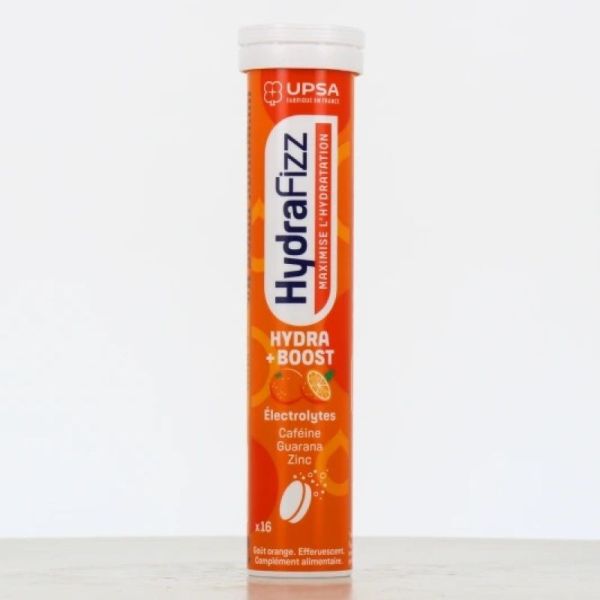 UPSA - HYDRAFIZZ - HYDRA BOOST - 16 PASTILLES EFFERVESCENTES GOUT ORANGE