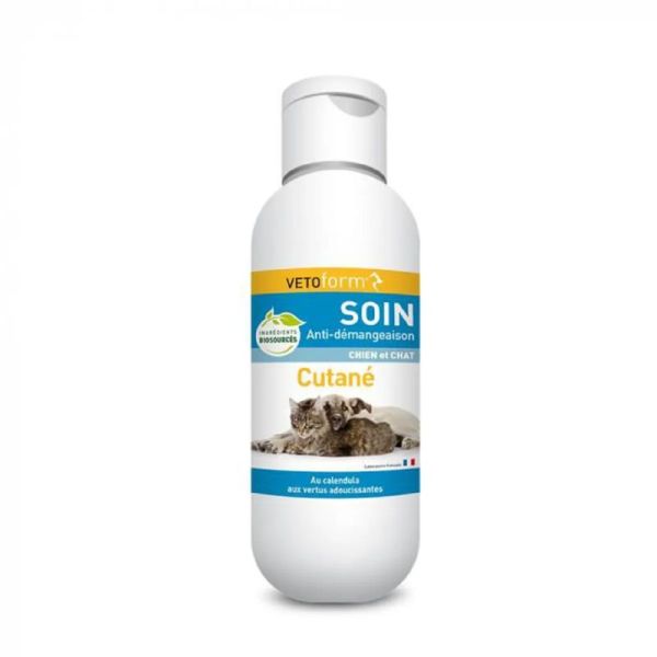 VETOFORM Soin Anti Démangeaisons Cutané Chat Chien 125ml - Irritations, Prurit