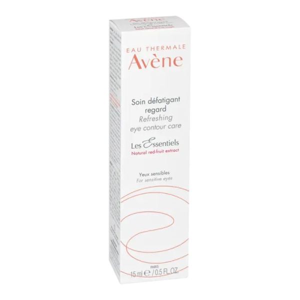 AVENE Les Essentiels Soin Défatigant Regard - Yeux Sensibles - Extrait de Fruits Rouges - T/15ml