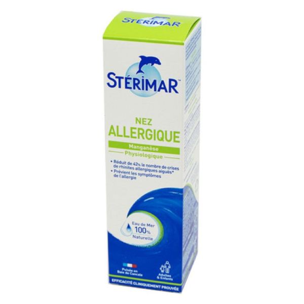 STERIMAR NEZ ALLERGIQUE 100ml -  Spray Eau de Mer Physiologique Enrichie en Manganèse