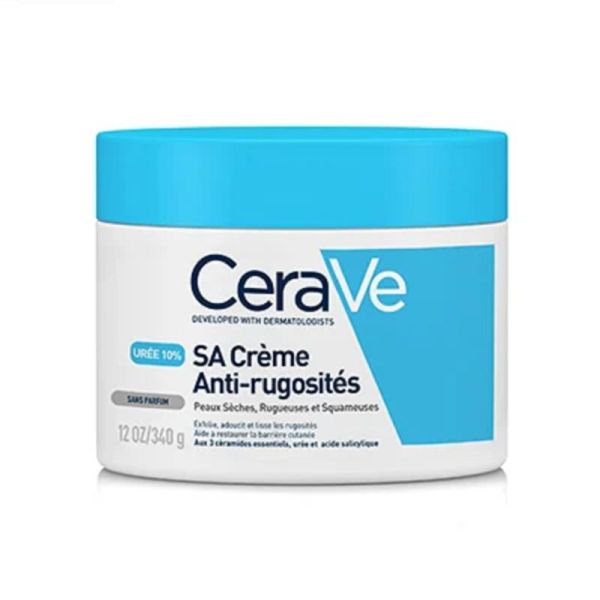 CERAVE SA Crème Anti Rugosités 340g - Soin pour Peaux Sèches, Rugueuses, Squameuses