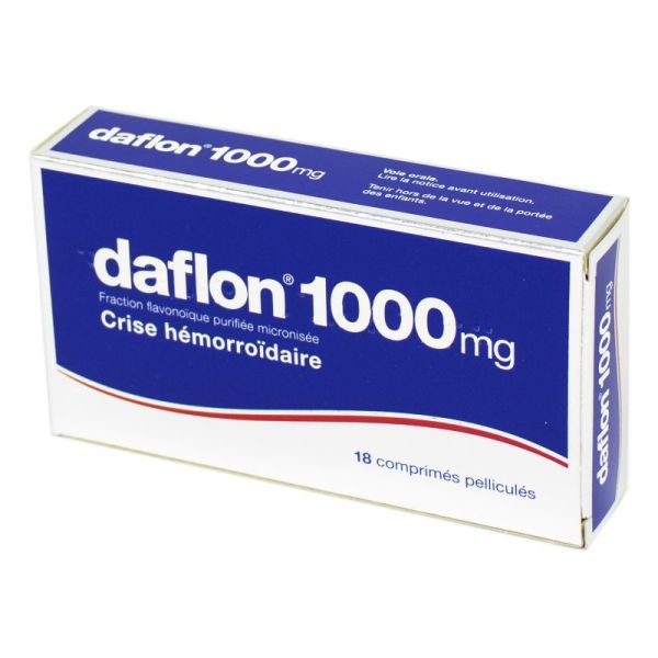 Daflon 1000 mg, 18 comprimés pelliculés
