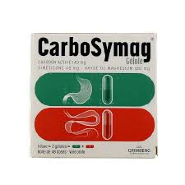 Carbosymag, 96 gélules = 48 doses - Grand Modèle - 3400934903878