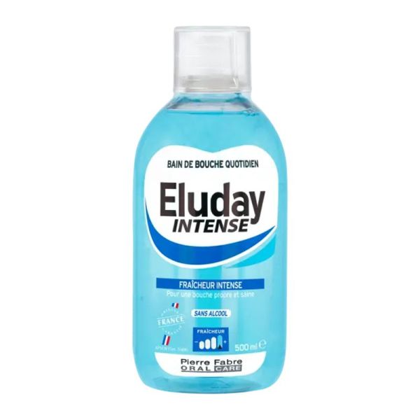 ELUDAY INTENSE 500ml - Solution pour Bain de Bouche - Fraîcheur Intense